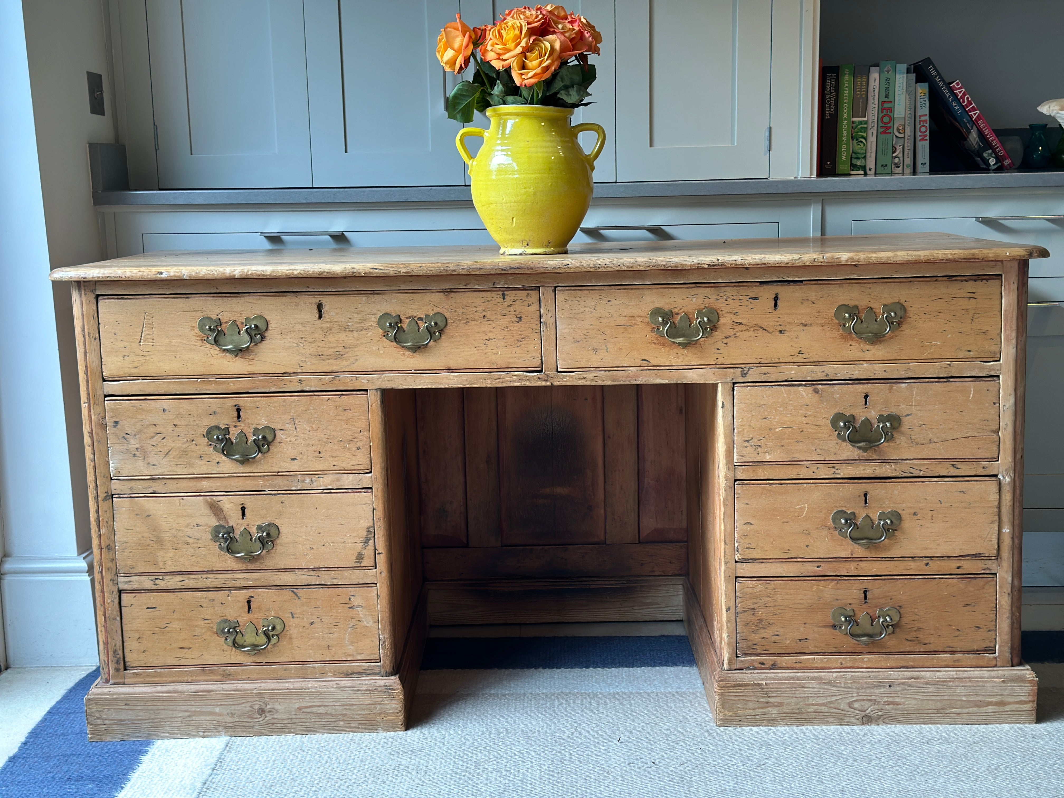 Large Pitch Pine Desk