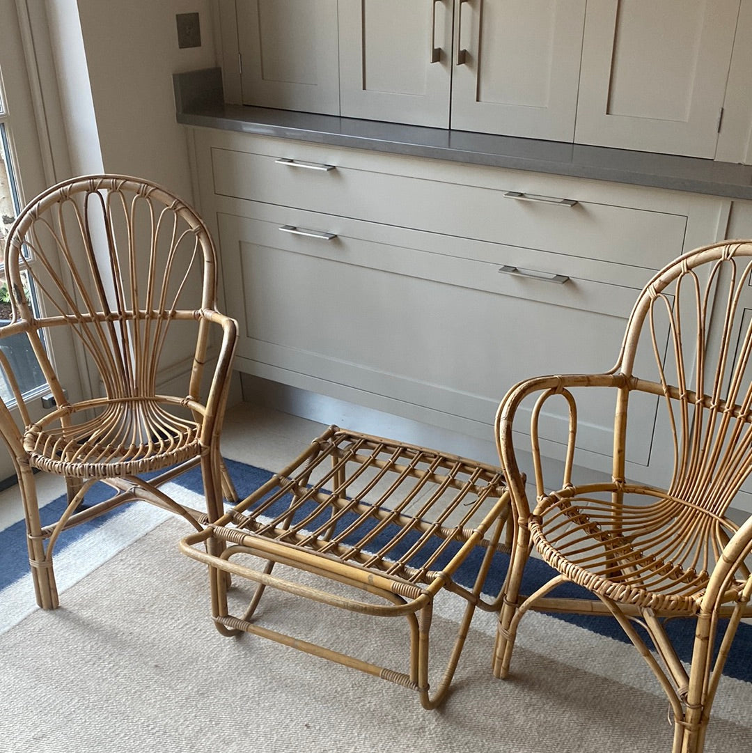 Pair of Cane Franco Albini Chairs