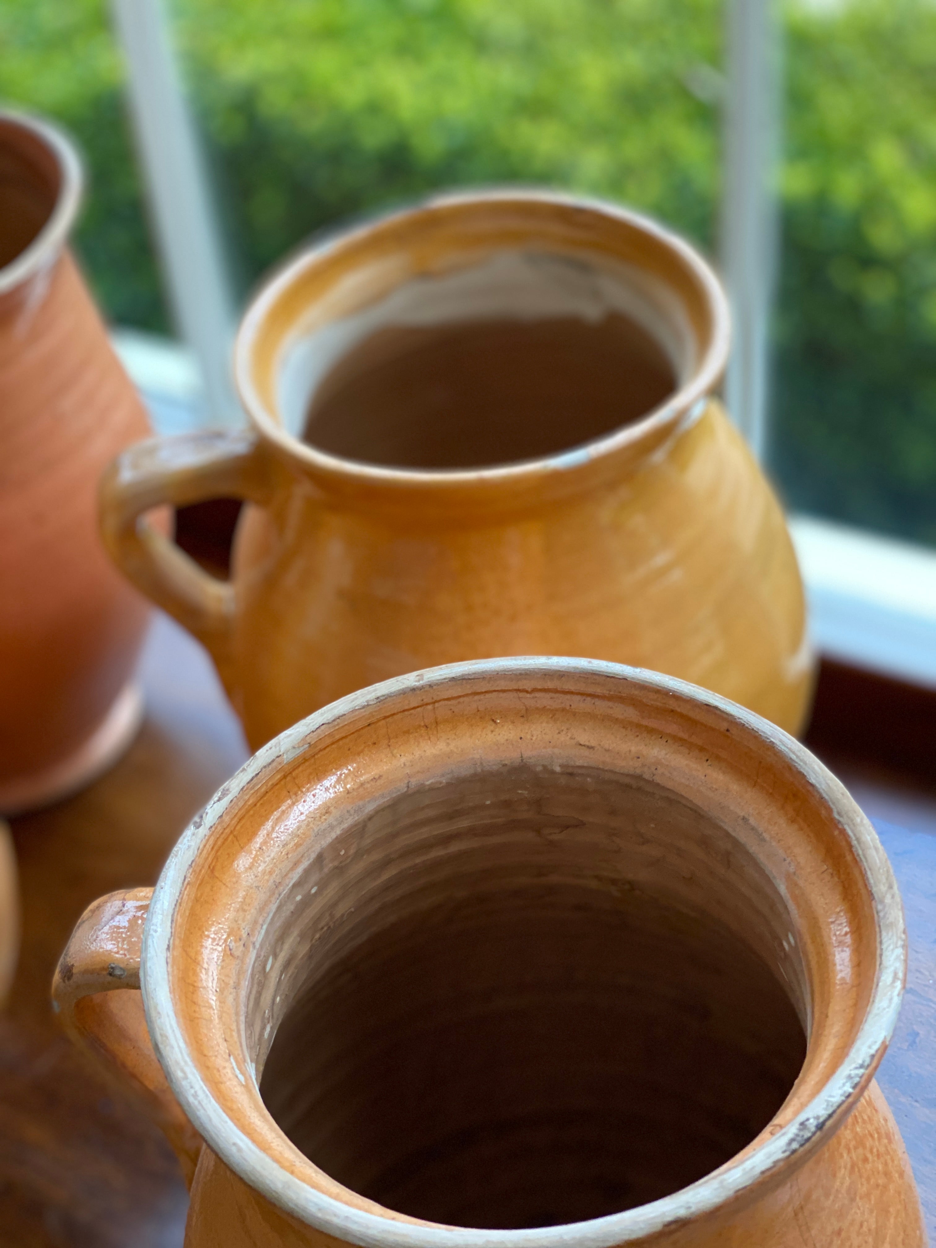 Large Vintage Hungarian Jug/Urns - Pale Orange