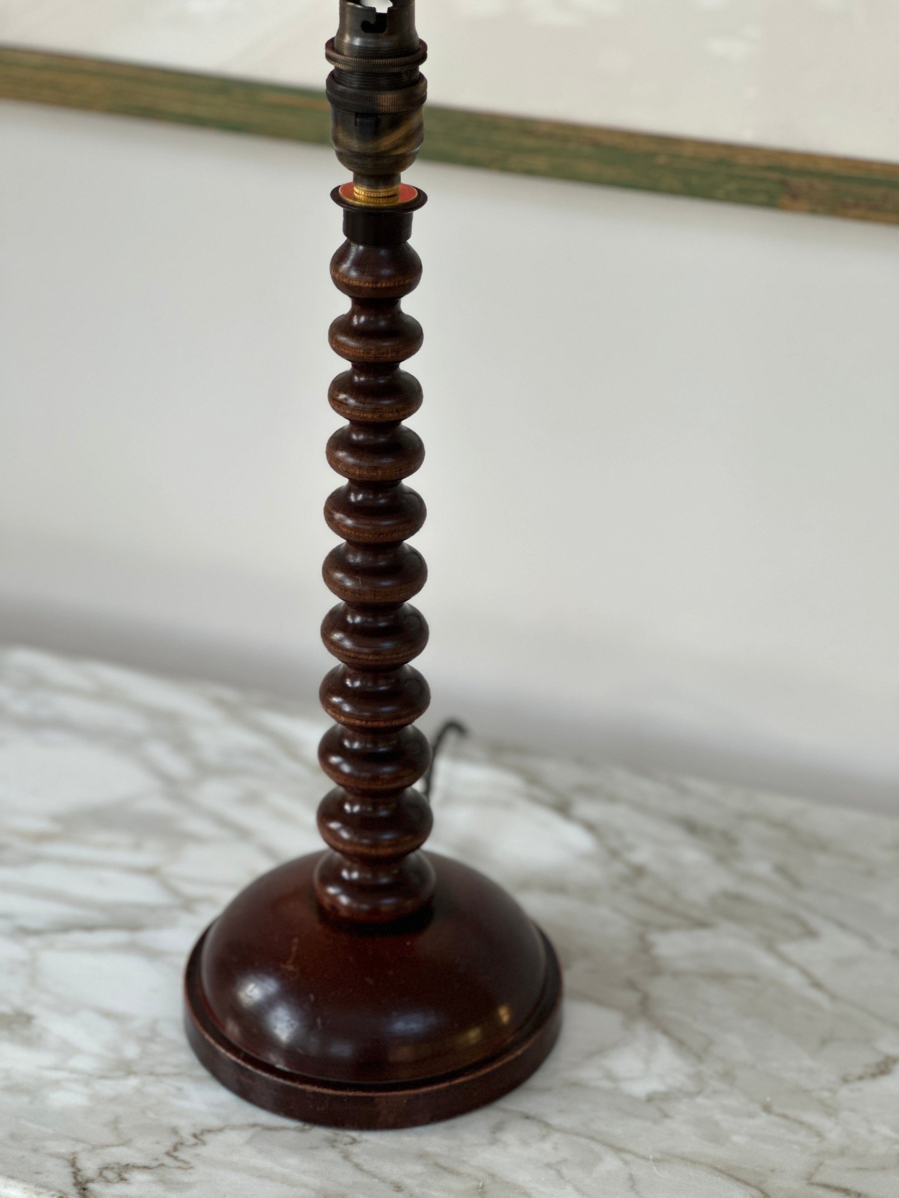 Lovely Bobbin Turned Table Lamp