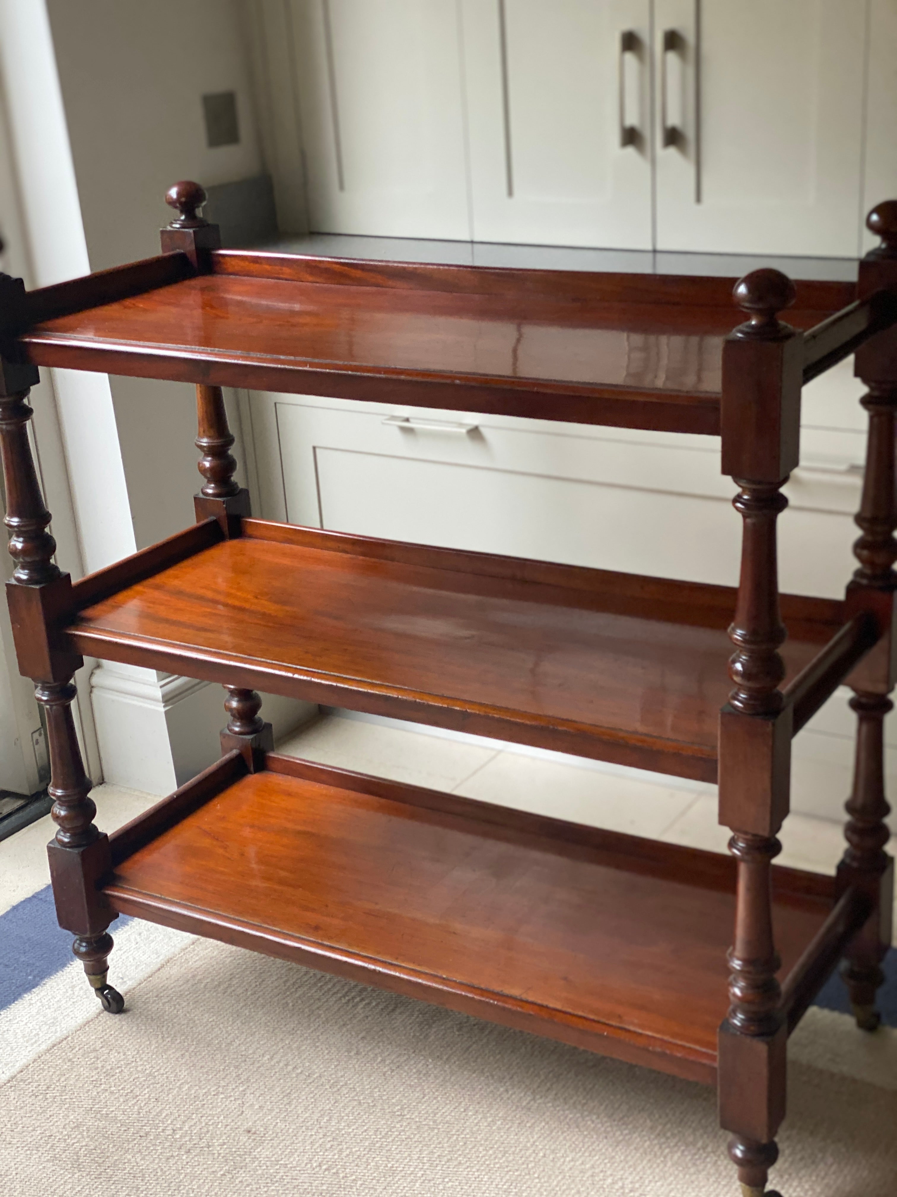 19th Century Mahogany Buffet on Castors