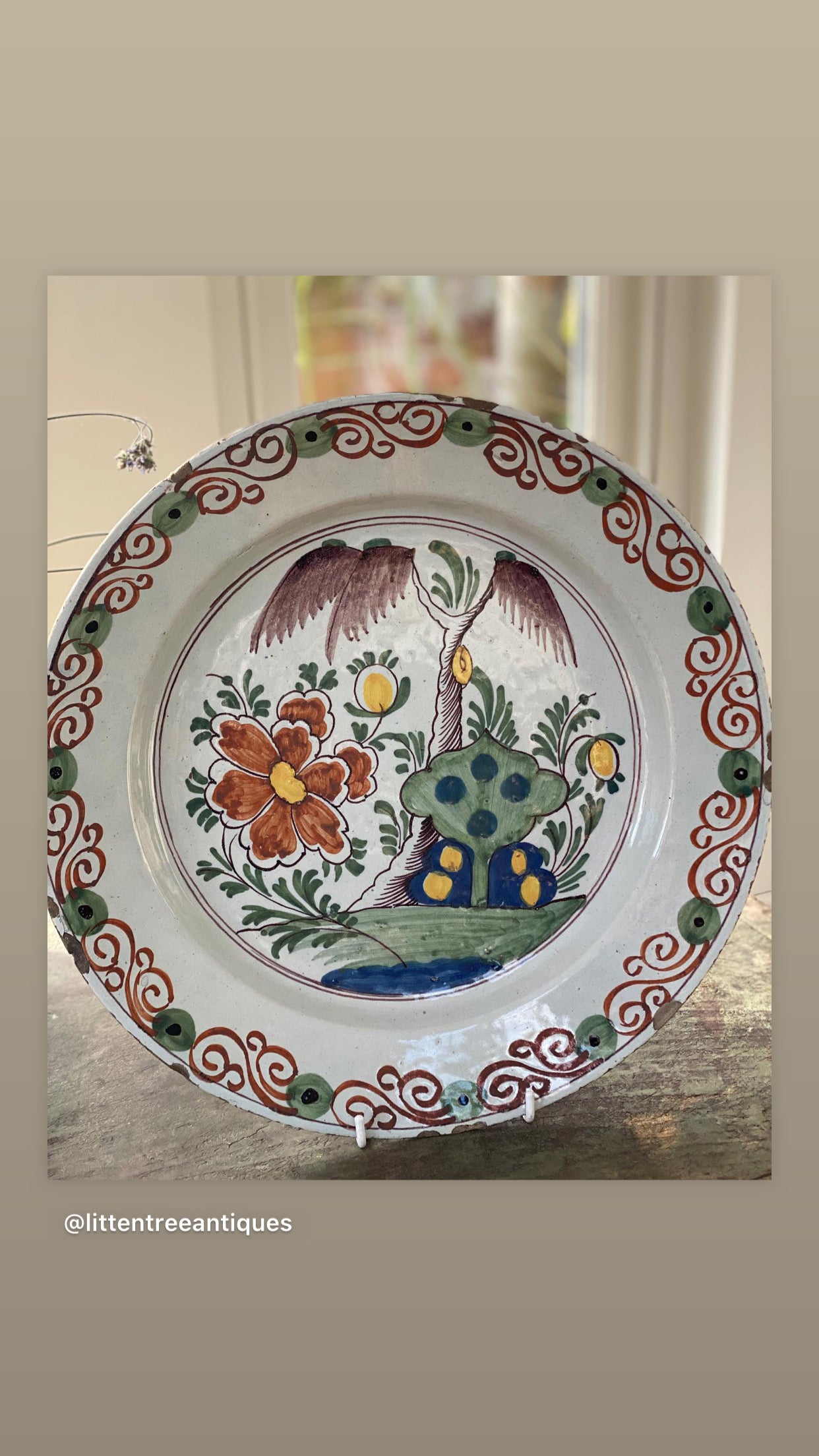 18th Century Delft Charger