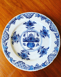 Wonderful Blue and White Delft Charger