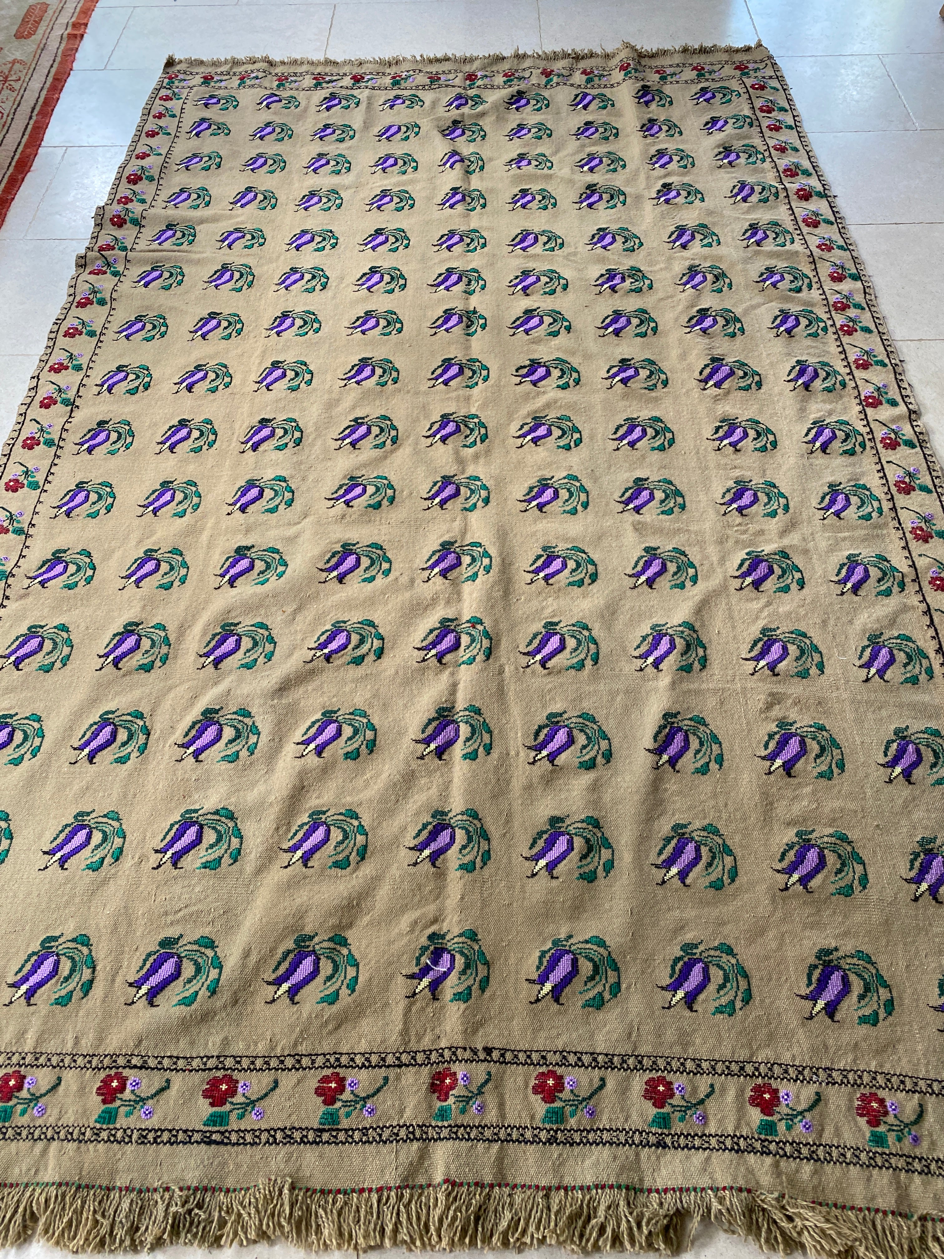 Vintage Turkish Flat weave Kilim