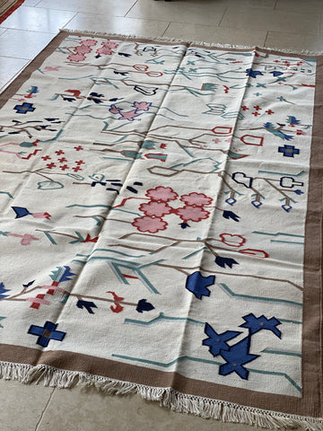 Large Cotton Flatweave Rug