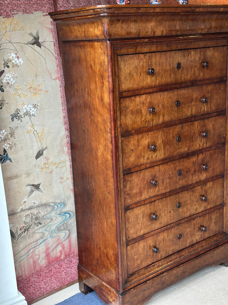 19th C Pollard Oak Tallboy