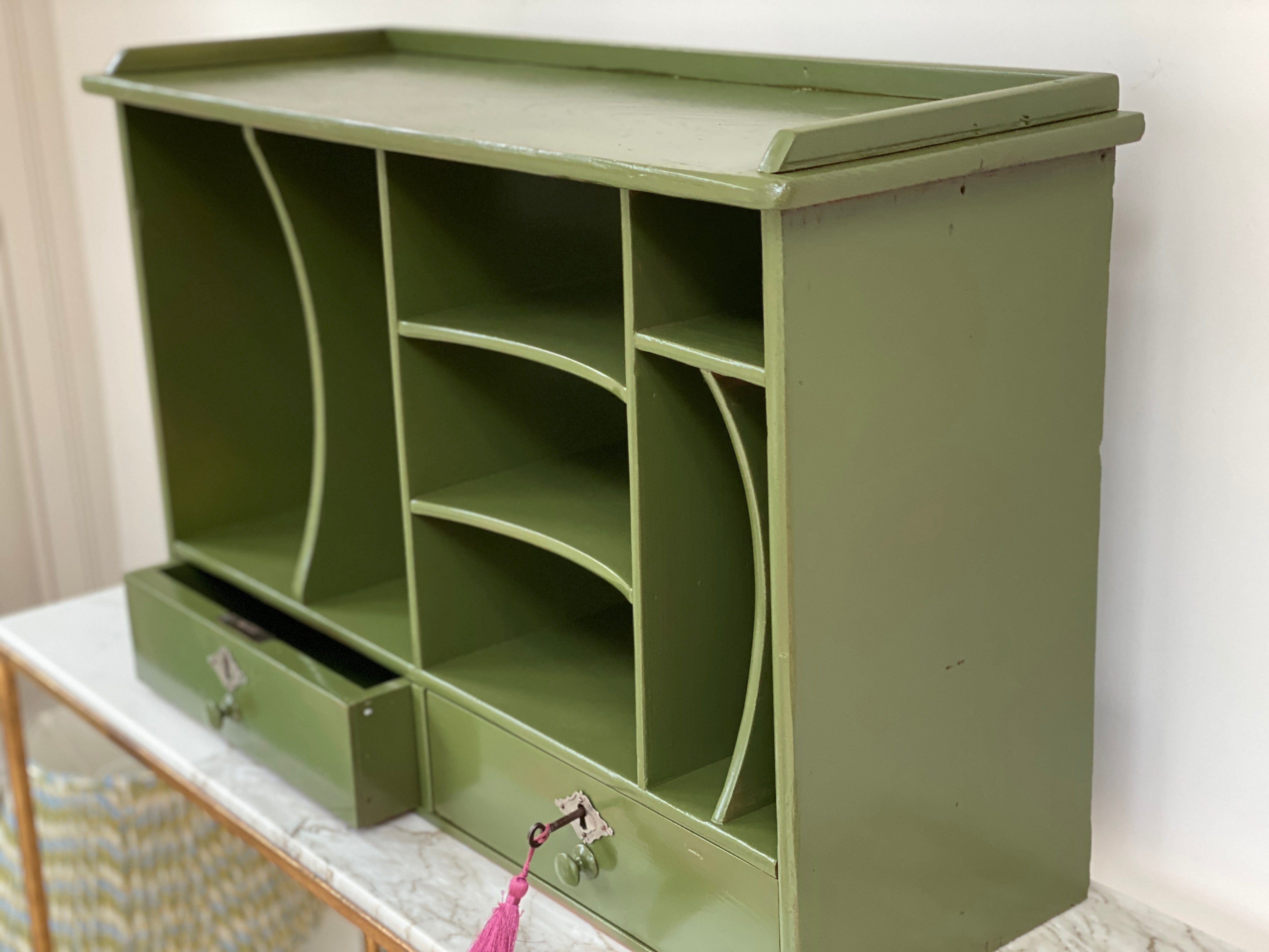 Early 20th Century Pine Stationery Cupboard