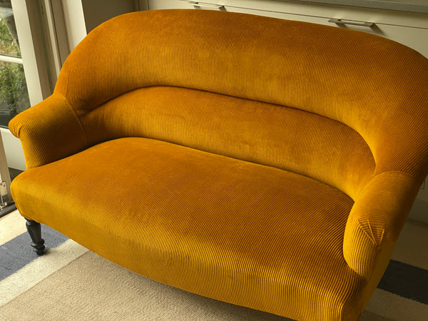 French 19th Century Crapaud Sofa in RU Jumbo Corduroy