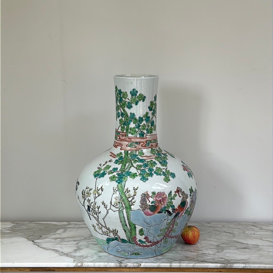 Extremely Large Chinese Bottleneck Vase