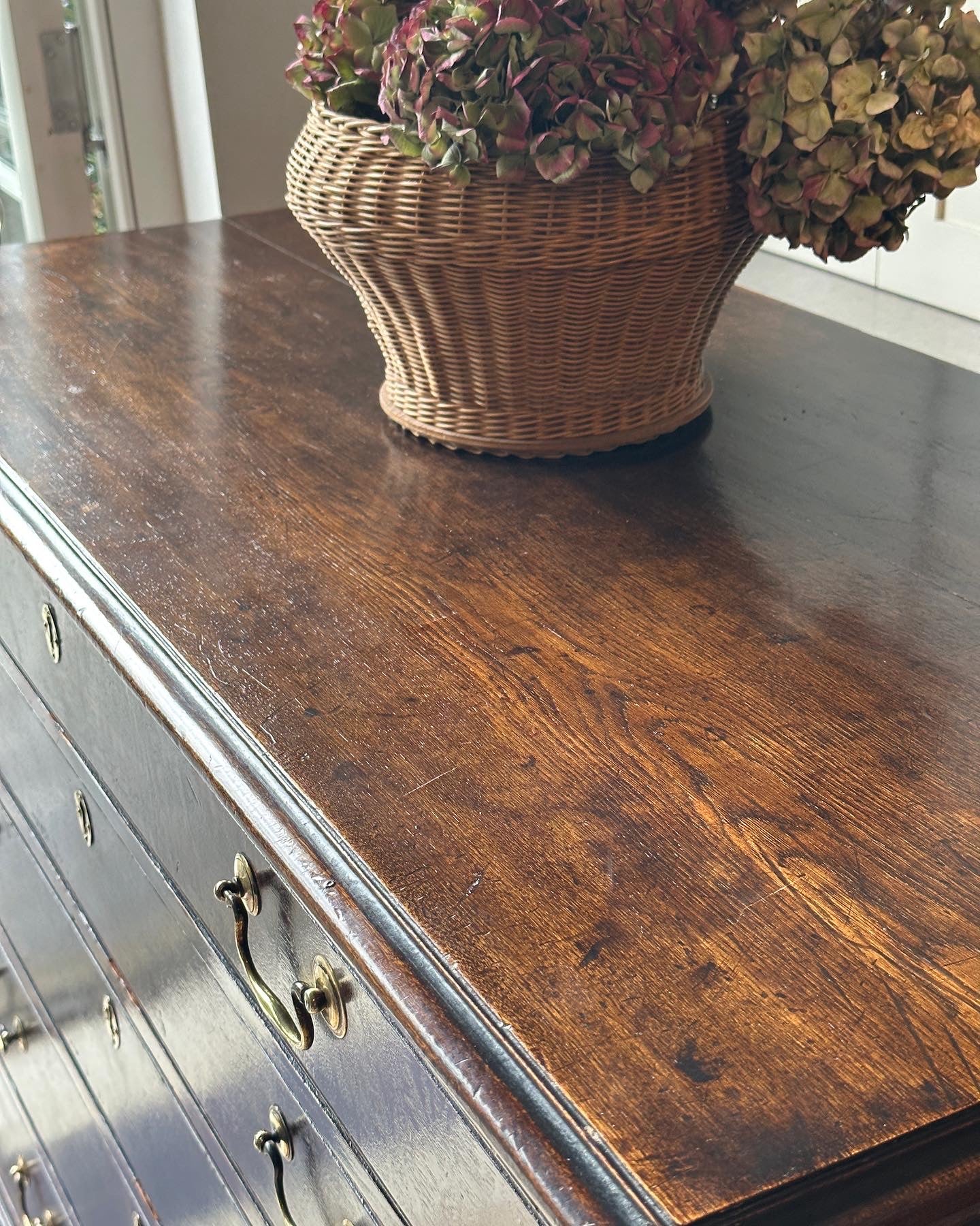 Large Early Georgian Chest with Wide Drawers