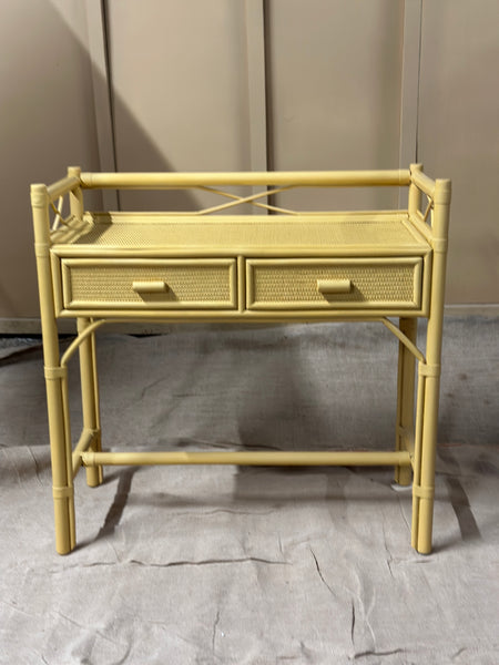 Cane Dressing Table in F&B Indian Yellow