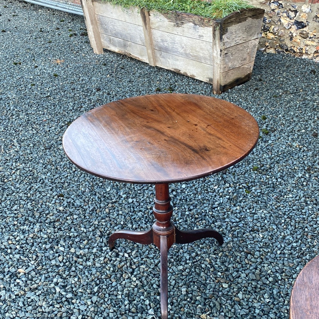 Attractive Oak Tilt Top Table on a Tripod Leg