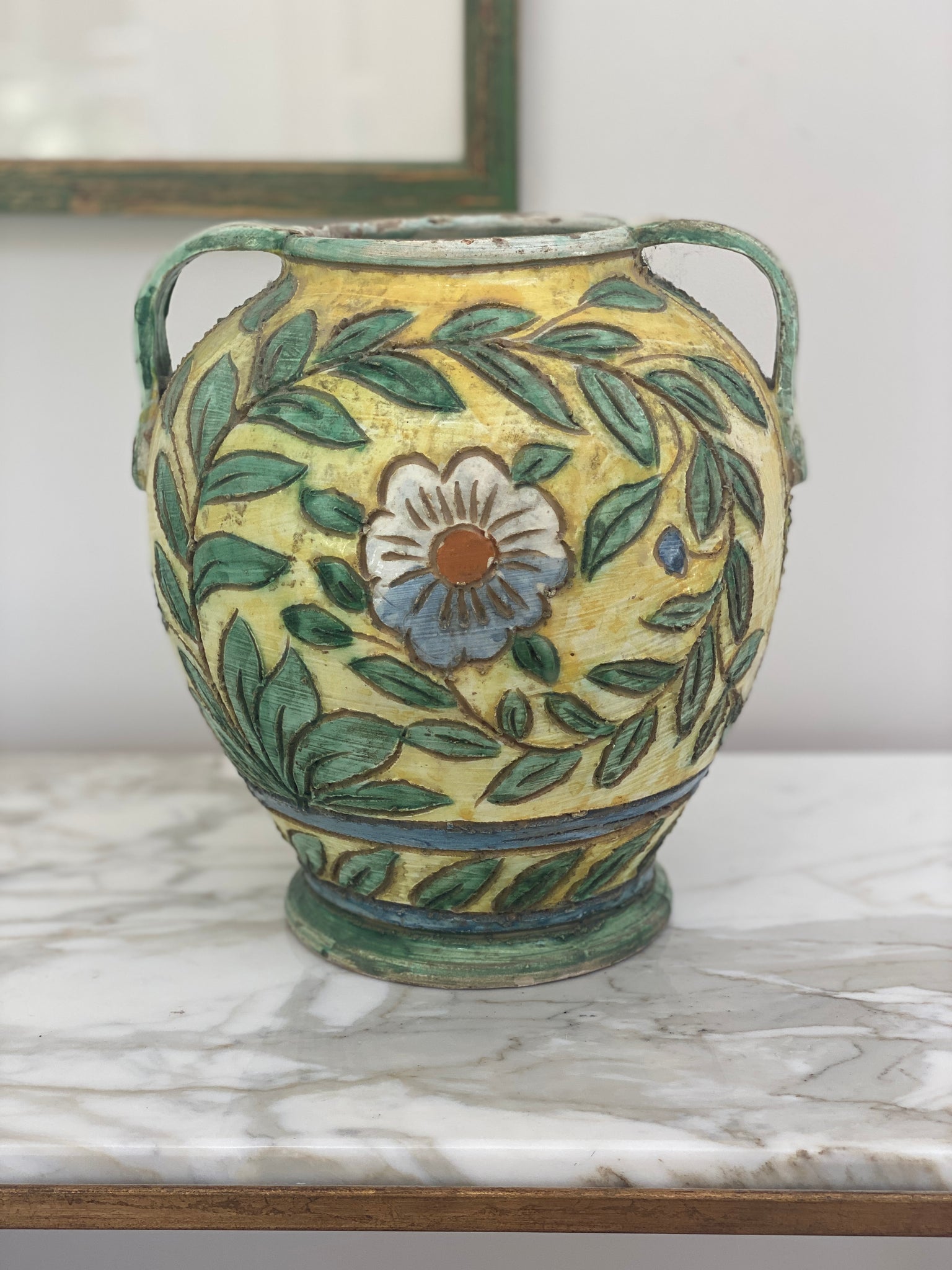 Vintage Italian Ceramic Urn