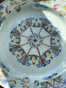 Beautiful ‘Ann Gomme’ English Delft Charger circa C1790-92