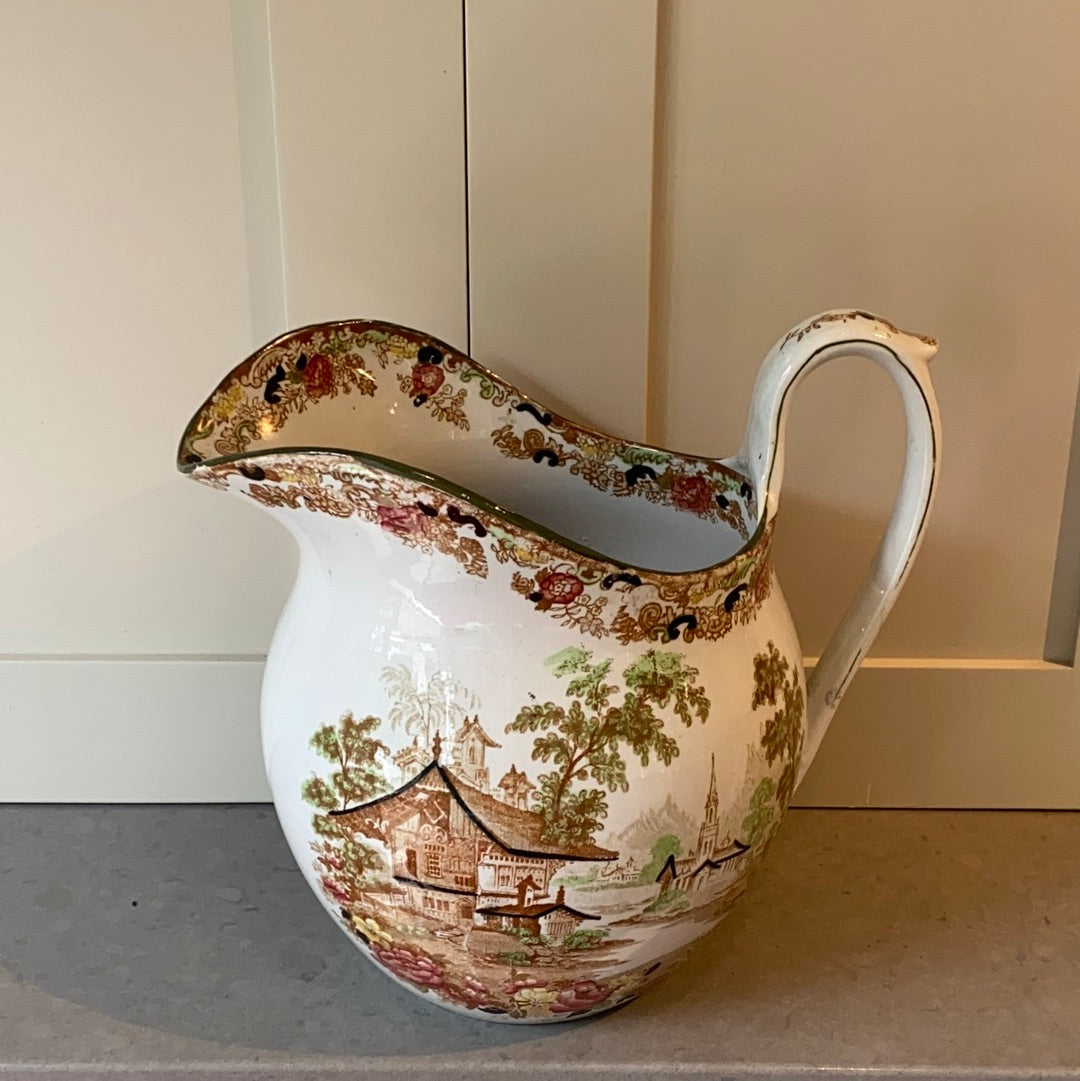 Beautiful Handpainted Victorian Water jug