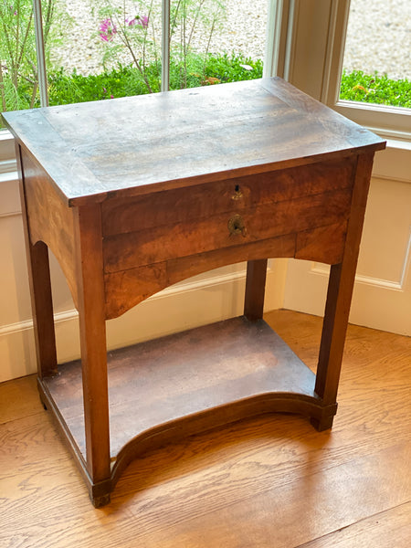Attractive French Side Table with Storage and Drawer with lock