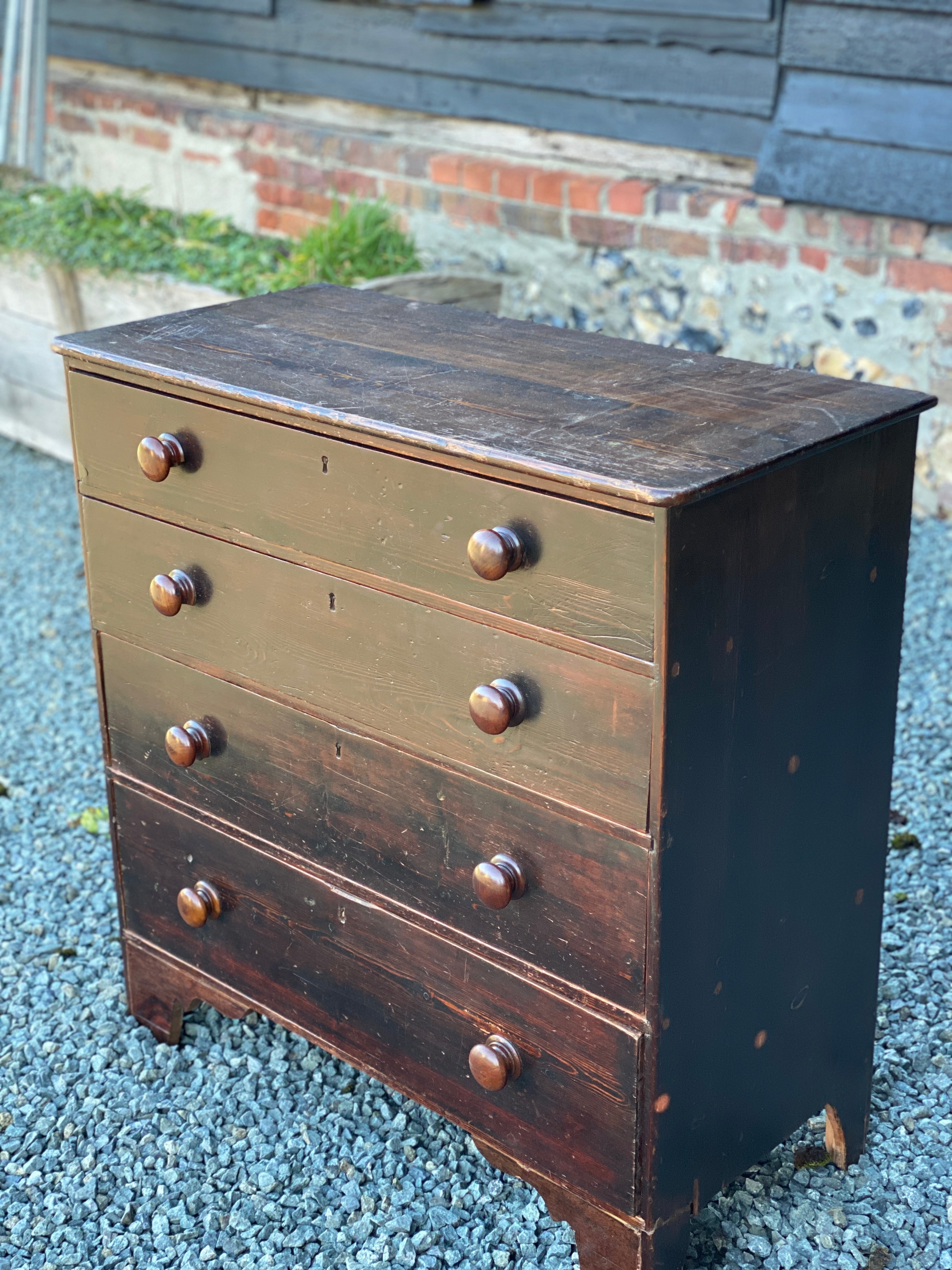 Amazing Painted Pine Chest Drawers