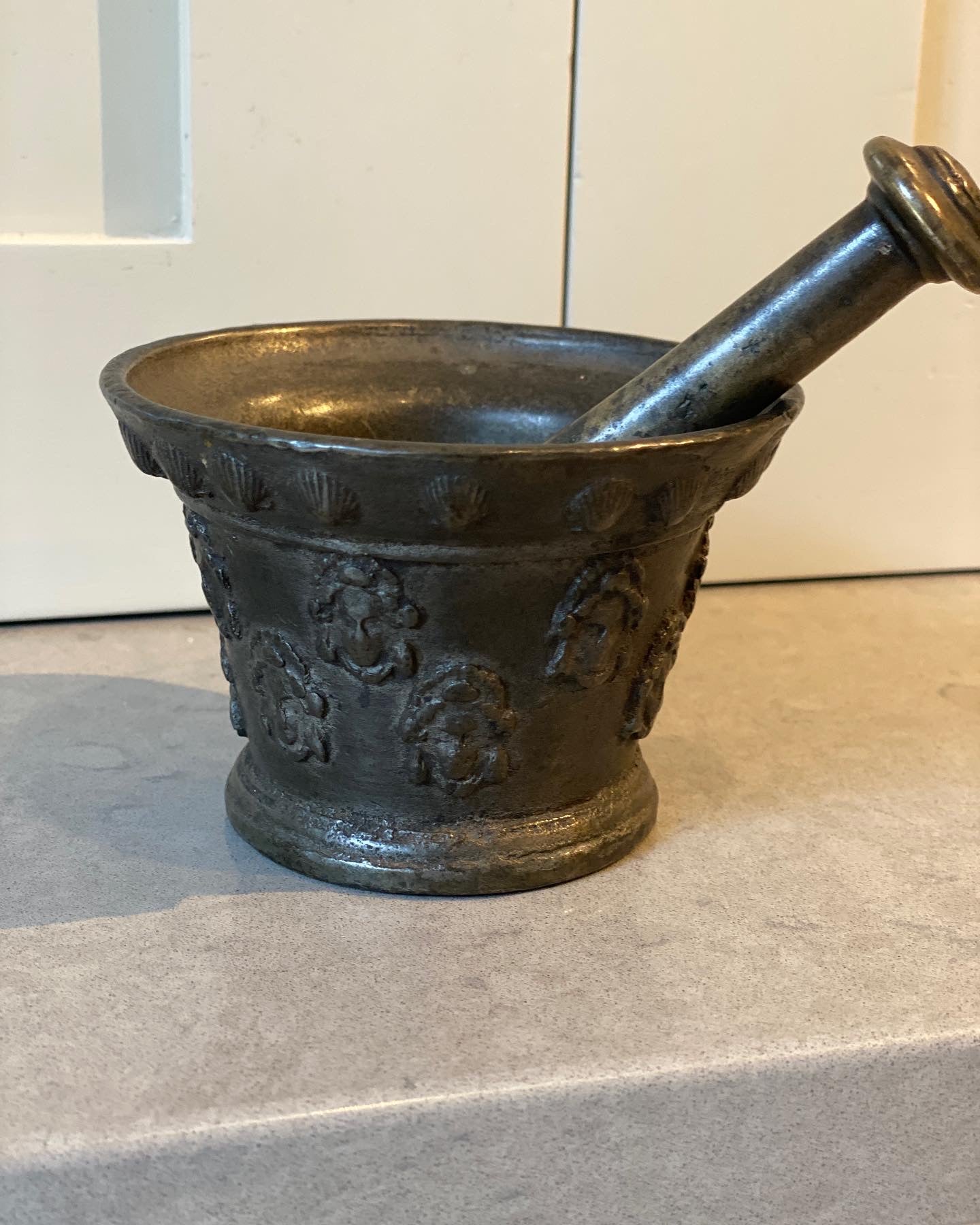 French Antique Pestle & Mortar C1570-80