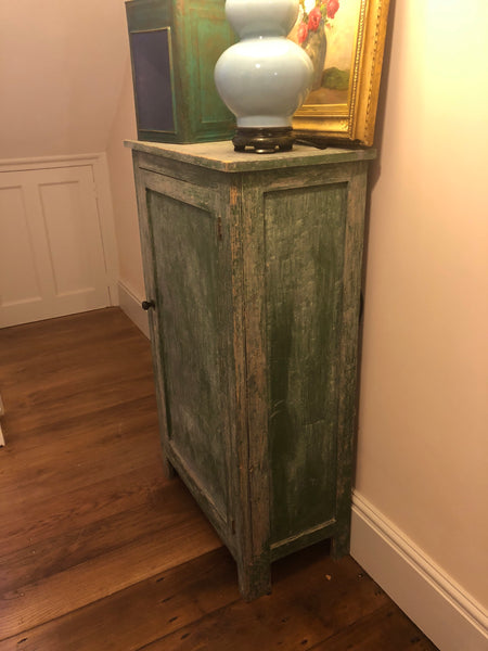Small Green Painted Cupboard
